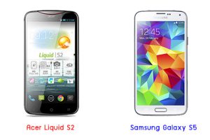 เปรียบเทียบ Acer Liquid S2 กับ Samsung Galaxy S5