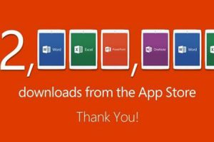 Microsoft Office บน iPad ทะลุ 10 ล้านของผู้โหลดใช้งาน