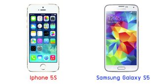 เปรียบเทียบ iPhone 5S กับ Samsung Galaxy S5