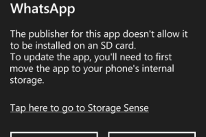 ไม่สามารถติดตั้งแอพลิเคชั่นใน SD Card ได้หากเจ้าของไม่อนุญาติ