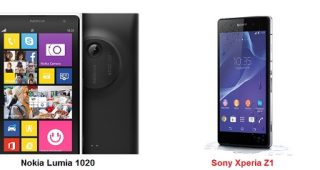 เปรียบเทียบ Nokia Lumia 1020 กับ Sony Xperia Z1