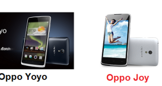 เปรียบเทียบมือถือ Oppo Yoyo กับ Oppo Joy