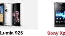 เปรียบเทียบ Nokia Lumia 925 กับ Sony Xperia S