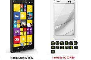 เปรียบเทียบ Nokia Lumia 1520 กับ i-mobile IQ X KEN