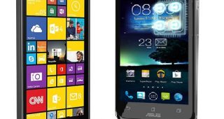 เปรียบเทียบ Nokia Lumia 1520 กับ ASUS PadFone 2