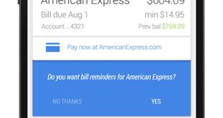Google Now อัพเดทความสามารถเพิ่มเติม ใช้แจ้งเตือนสำหรับจ่ายบิลได้ด้วย