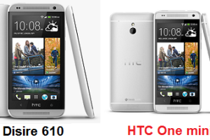 เปรียบเทียบ HTC Disire 610 กับ HTC One mini