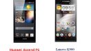 เปรียบเทียบ Huawei Ascend P6 กับ Lenovo K900