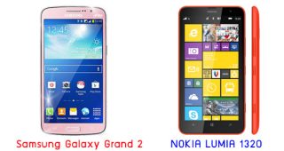 เปรียบเทียบ Samsung Galaxy Grand 2 กับ NOKIA LUMIA 1320