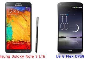 เปรียบเทียบ Samsung Galaxy Note 3 LTE กับ LG G Flex D958