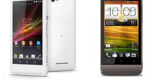 เปรียบเทียบ Sony Xperia M กับ HTC ONE V