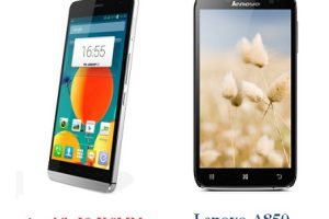 เปรียบเทียบ i-mobile IQ X SLIM กับ Lenovo A850