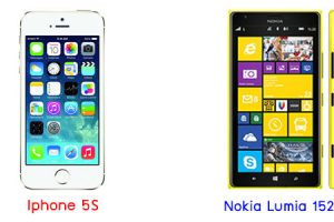 เปรียบเทียบ iPhone 5S กับ Nokia Lumia 1520