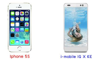 เปรียบเทียบ iPhone 5S กับ i-mobile IQ X KEN