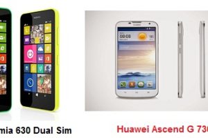 เปรียบเทียบ Nokia Lumia 630 Dual Sim กับ Huawei Ascend G 730