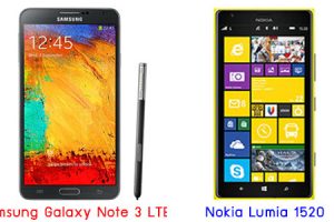 เปรียบเทียบ Samsung Galaxy Note 3 LTE กับ Nokia Lumia 1520