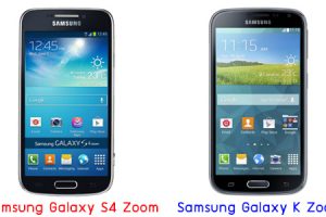 เปรียบเทียบ Samsung Galaxy S4 Zoom กับ Samsung Galaxy K Zoom