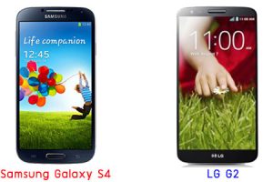 เปรียบเทียบ Samsung Galaxy S4 กับ LG G2