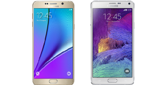 เปรียบเทียบ Samsung Galaxy Note5 vs Samsung Galaxy Note4