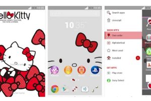 ดาวน์โหลดฟรี!! ธีม Hello Kitty สุดน่ารัก สำหรับสมาร์ทโฟน Sony Xperia