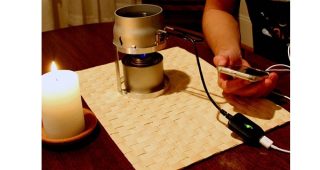 Candle Charger อุปกรณ์สุดล้ำ สำหรับชาร์จแบตเตอรี่สมาร์ทโฟนและแท็บเล็ตด้วยเปลวเทียน