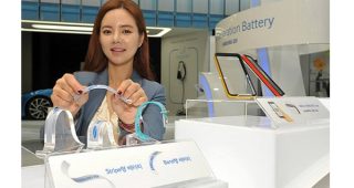 Samsung เผยโฉมต้นแบบแบตเตอรี่ในรูปสายรัดข้อมือ ทำจากวัสดุทันสมัย ดีไซน์บางเฉียบ พับงอได้!!