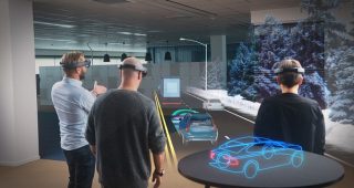 Microsoft ใช้ HoloLens สาธิตรถยนต์ AR ในโชว์รูม Volvo