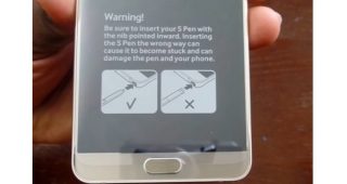 Samsung ติดคำเตือนผู้ใช้ Samsung Galaxy Note 5