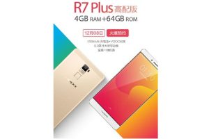 OPPO R7 Plus สมาร์ทโฟนจอ AMOLED แบตเตอรี่ 4100 mAh มาพร้อม RAM ความจุใหม่ 4GB