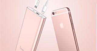 Yoobao PL8 Power Bank สี Rose Gold คู่หูอินเทรนด์สำหรับ iPhone 6s และ iPhone 6s Plus
