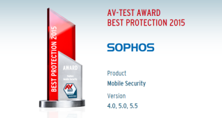 สถาบัน AV-Test มอบรางวัลด้านการป้องกันภัยคุกคามที่ดีที่สุด ให้กับ Sophos Mobile Security for Android