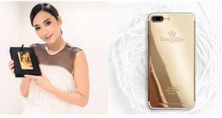 หรูได้อีก! อั้ม พัชราภา คว้า iPhone 7 ทองคำ 24K จาก Gold Elite Paris มาครองเป็นคนแรกในไทย