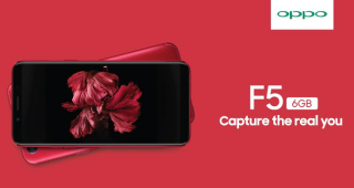 OPPO F5 เวอร์ชันแรม 6GB สมาร์ทโฟน Full Screen พร้อมสีแดงสุดร้อนแรง เคาะราคา 13,990 บาท!
