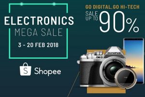 แคมเปญ “Shopee อิเล็กทรอนิกส์เมกะเซล” ใช้อั่งเปาให้คุ้มสุดๆ ช้อปสินค้าลดกระหน่ำสูงสุดกว่า 90%