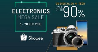แคมเปญ “Shopee อิเล็กทรอนิกส์เมกะเซล” ใช้อั่งเปาให้คุ้มสุดๆ ช้อปสินค้าลดกระหน่ำสูงสุดกว่า 90%