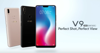 เปิดตัว vivo V9 จอยักษ์ 6.3 นิ้ว กล้องหน้า 24MP ภาพสวยทุกช็อตด้วย AI พร้อมสเปคจัดเต็ม ราคาสุดคุ้มค่า!!