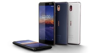 Nokia 3.1 หน้าจอ 5.2 นิ้ว ความละเอียด HD+ กล้องหลัง 13MP พร้อม LED flash แบตเตอรี่ 2990 mAh