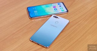 รีวิว OPPO F9 สีใหม่ Jade Green บอดี้ไล่เฉดสีเขียวหยกผสานขาวมุกสุดพรีเมียม! ชูจุดเด่น VOOC Flash Charge ขุมพลัง Helio P60 แรม 6GB กล้องเซลฟี่ 25MP จอรอยบากทรงหยดน้ำ 6.3 นิ้ว ราคาเป็นมิตร