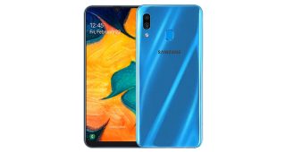 Samsung Galaxy A30 หน้าจอ Super AMOLED ขนาด 6.4 นิ้ว แรม 4GB ความจุ 64GB แบตเตอรี่ 4000 mAh