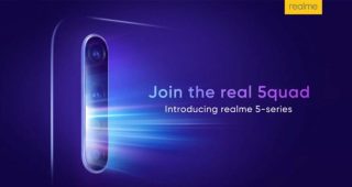เผยทีเซอร์!! realme 5 Series มาพร้อมกล้องหลัง 4 เลนส์ เตรียมเปิดตัว 20 สิงหาคมนี้