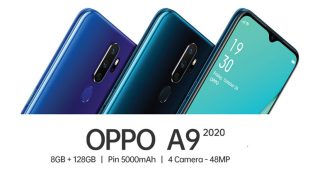 หลุดข้อมูล OPPO A9 รุ่นปี 2020 จอใหญ่ 6.5 นิ้ว กล้องหลัง 4 เลนส์ อัดแรม 8GB แบตจุใจ 5000 mAh