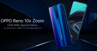 OPPO Reno 10x Zoom รุ่นแรม 12GB Limited Edition วางขายแล้วในราคาเท่าเดิม!! พร้อมโปรพิเศษจากผู้ให้บริการเครือข่ายที่ร่วมรายการ