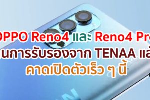 OPPO Reno4 และ Reno4 Pro ผ่านการรับรองจาก TENAA แล้ว! พร้อมยืนยันสเปคสำคัญก่อนเปิดตัวเร็ว ๆ นี้