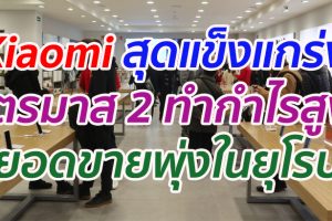 Xiaomi สุดแข็งแกร่ง ไตรมาส 2 ทำกำไรสูง ยอดขายพุ่งในยุโรป