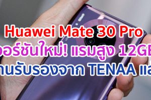 Huawei Mate 30 Pro เวอร์ชันใหม่! แรมสูงสุด 12GB คู่ความจุ 512GB ผ่านการรับรองจาก TENAA แล้ว