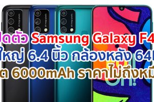 เปิดตัว Samsung Galaxy F41 จอใหญ่ 6.4 นิ้ว กล้องหลัง 64MP แบตอึด 6000mAh ชาร์จไว 15W ในราคาไม่ถึงหมื่น!!