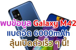 พบข้อมูล Samsung Galaxy M42 แบตเตอรี่พันธุ์อึด 6000mAh ลุ้นเปิดตัวเร็ว ๆ นี้!