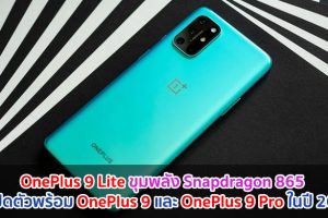 OnePlus 9 Lite ขุมพลัง Snapdragon 865 จะเปิดตัวพร้อม OnePlus 9 และ OnePlus 9 Pro ในปี 2021
