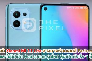 Xiaomi Mi 11 Lite อาจมาพร้อมเลนส์ Periscope และใช้ชิปเซ็ต Qualcomm รุ่นใหม่ ลุ้นเปิดตัวเร็ว ๆ นี้!