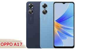 ราคา OPPO A17 หน้าจอ 6.56 นิ้ว ชิป Helio G35 กล้องหลังคู่ 50MP แบตอึด 5000mAh บอดี้กันน้ำ IPX4 สแกนนิ้วข้างเครื่อง